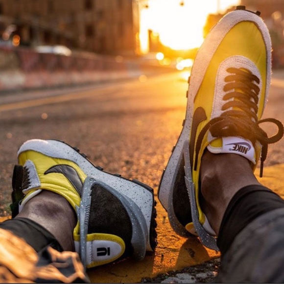 NIKE Yellow & Grey Undercover Edition DBreak Sneakers - Picture 2 of 7